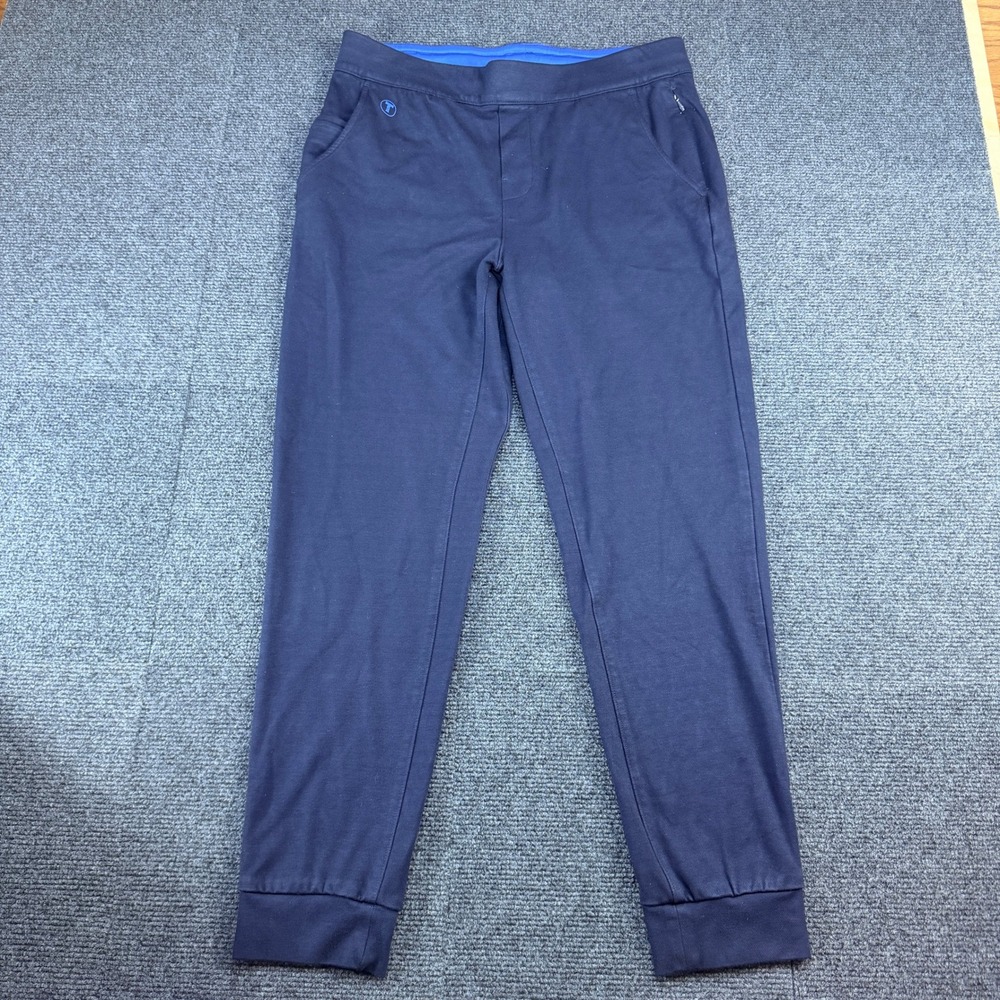 Twillory Athlounger Mens Navy Blue Athletic Joggers Tapered Sweatpants Size L